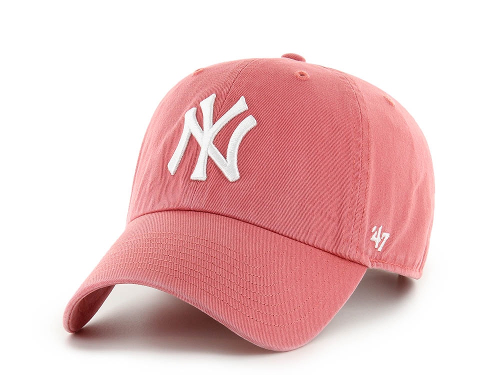 47 Brand New York Yankees Coral Edition Clean Up Strapback Hat