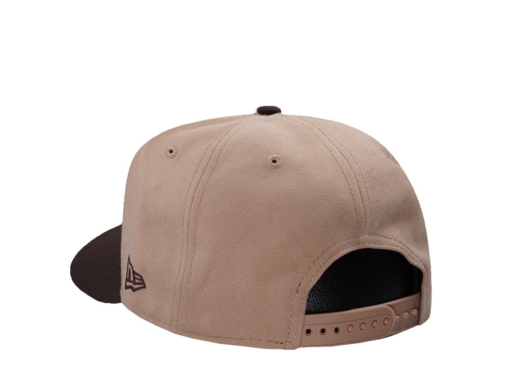 New Era Los Angeles Dodgers Back to Back Camel Two Tone Edition 9Fifty A Frame Snapback Hat