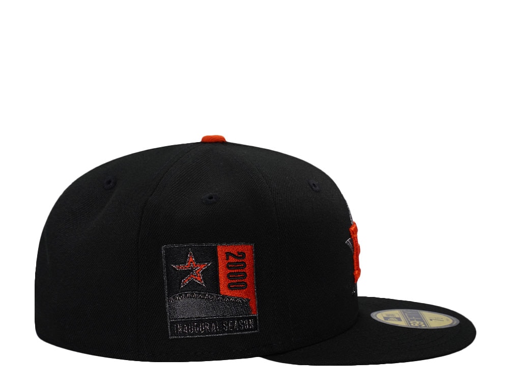 New Era Houston Astros Inaugural Season 2000 Black Rose Prime Edition 59Fifty Fitted Hat