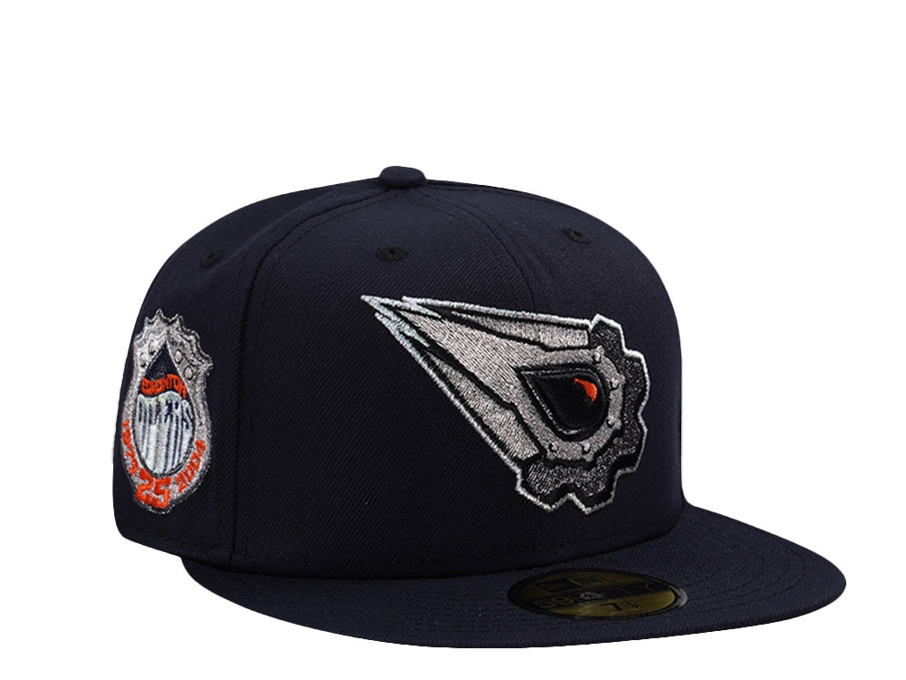 New Era Edmonton Oilers 25th Anniversary Navy Prime Edition 59Fifty Fitted Hat
