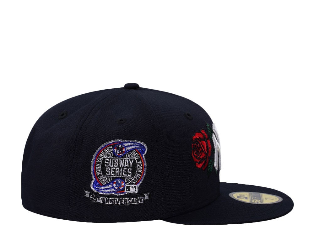 New Era New York Yankees Subway Series Rose Ocean Blue Prime Edition 59Fifty Fitted Hat