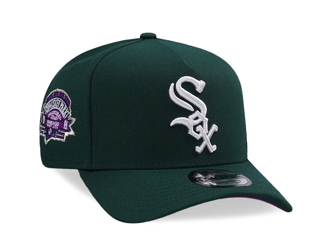 New Era Chicago White Sox Comiskey Park Dark Green Prime Edition 9Forty A Frame Snapback Hat