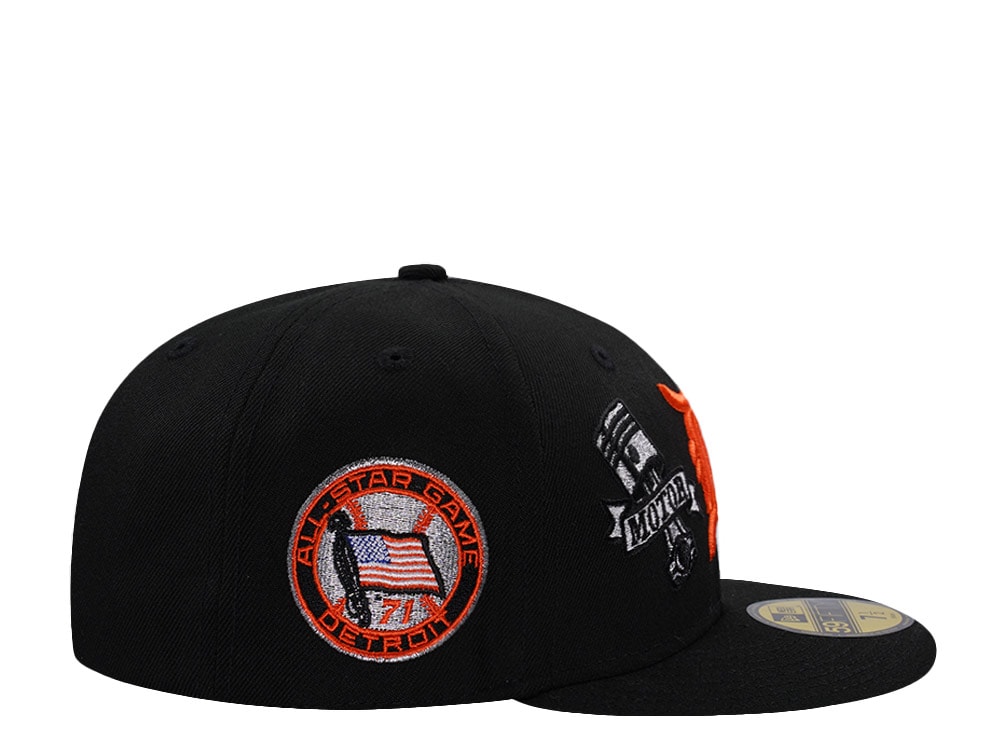 New Era Detroit Tigers All Star Game 1971 Motor City Black Prime Edition 59Fifty Fitted Hat