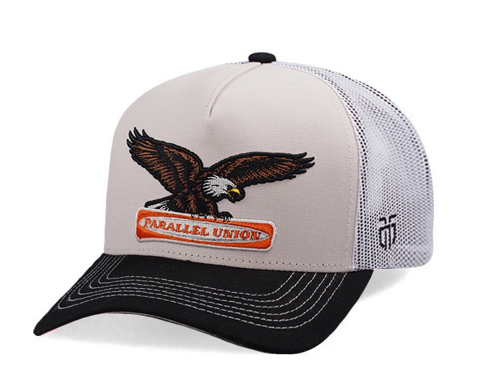 Parallel Union Eagle Patch White Edition Trucker Snapback Hat