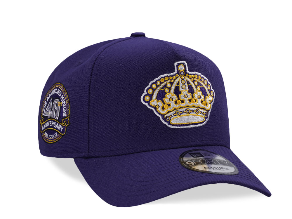 New Era Los Angeles Kings 40th Anniversary Purple Prime Edition 9Forty A Frame Snapback Hat