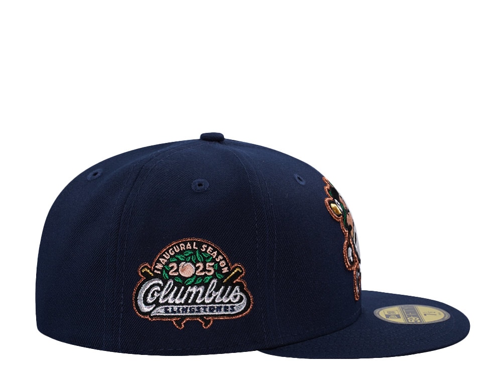 New Era Columbus Clingstones Inaugural Season 2025 Ocean Blue Prime Edition 59Fifty Fitted Hat