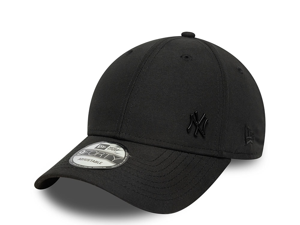 New Era New York Yankees Black Tonal Flawless 9Forty Strapback Hat