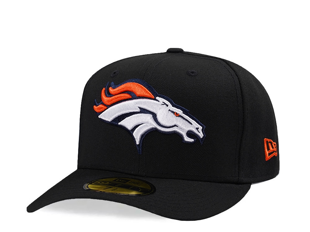 New Era Denver Broncos Black Prime Edition Pre Curved 59Fifty Fitted Hat
