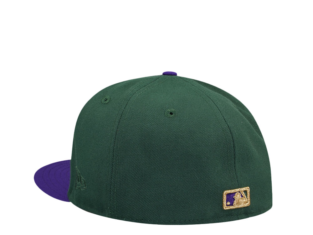 New Era Tampa Bay Rays 25th Anniversary Purple Green Two Tone Edition 59Fifty Fitted Hat
