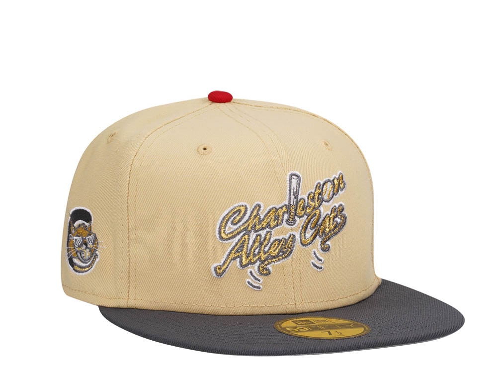New Era Charleston Alley Cats Vegas Gold Prime Two Tone Edition 59Fifty Fitted Hat