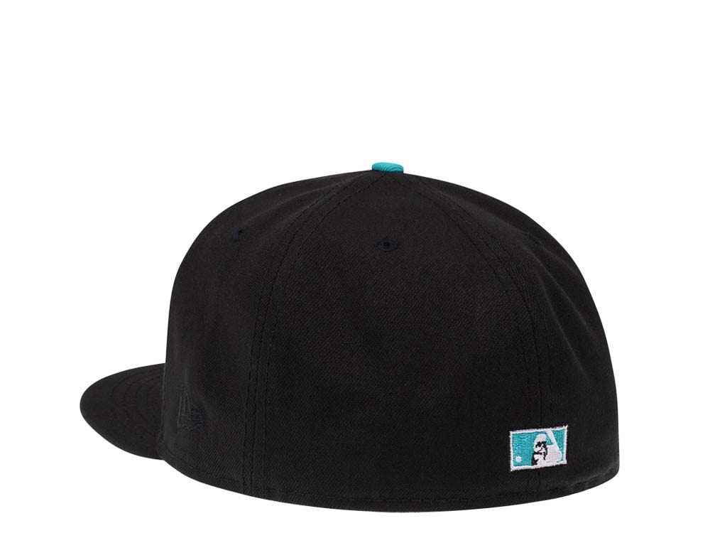 New Era Tampa Bay Rays 10th Anniversary Metallic Black Teal Edition 59Fifty Fitted Hat