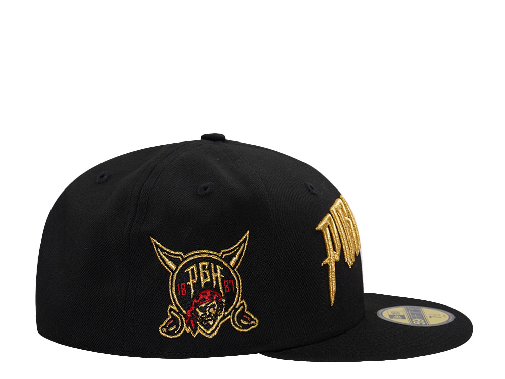 New Era Pittsburgh Pirates National League Debut 1887 Black Prime Edition 59Fifty Fitted Hat