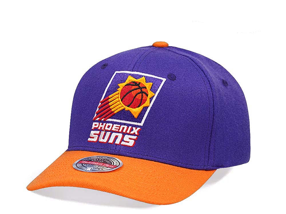 Mitchell & Ness Phoenix Suns Team Two Tone 2.0 Stretch Hardwood Classic Red Flex Snapback Hat