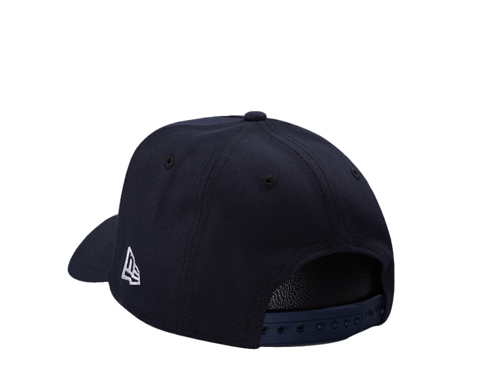 New Era New York Yankees Micro Script Navy Prime Edition 9Forty A Frame Snapback Hat