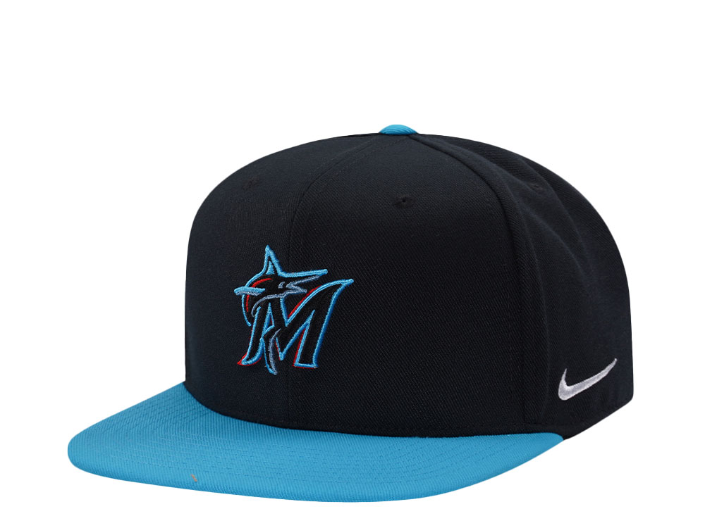 Nike Miami Marlins Dri-Fit Pro Black Two Tone Edition Snapback Hat