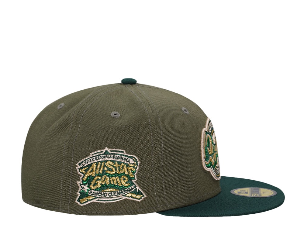 New Era Rancho Cucamonga Quakes All Star Game 2015 Sneaky Olive Two Tone Edition 59Fifty Fitted Hat