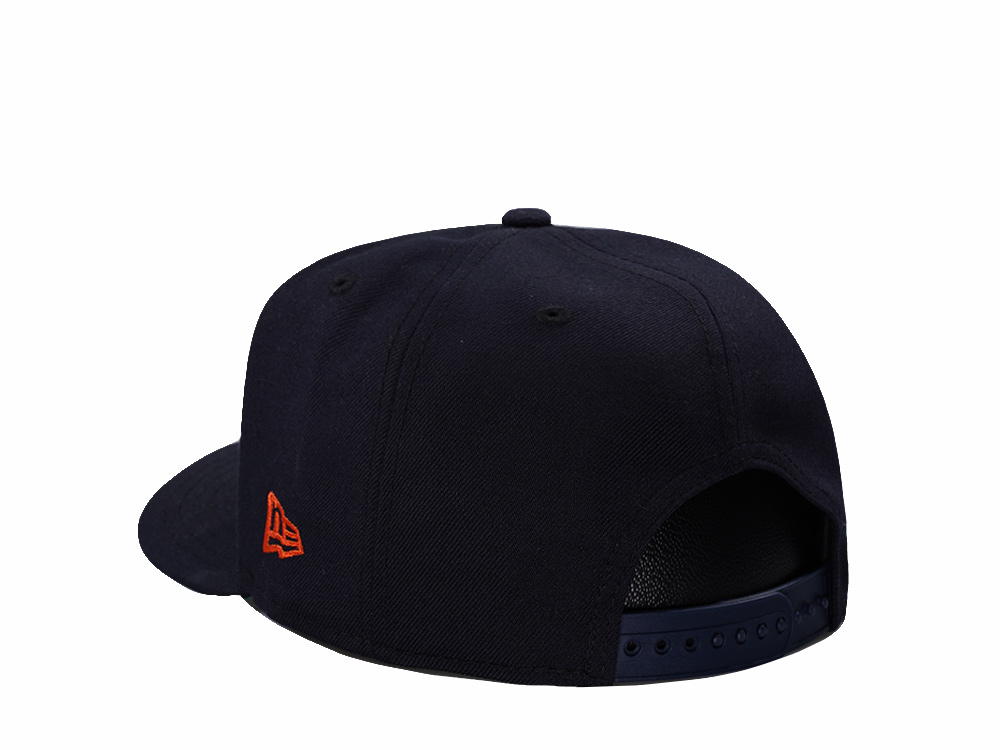 New Era Detroit Tigers 125th Anniversary Script Navy Prime Edition 9Fifty A Frame Snapback Hat