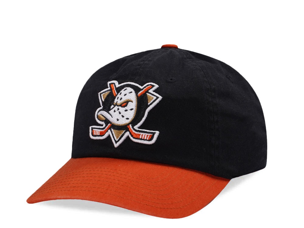 American Needle Anaheim Ducks Blue Line Black Snapback Hat