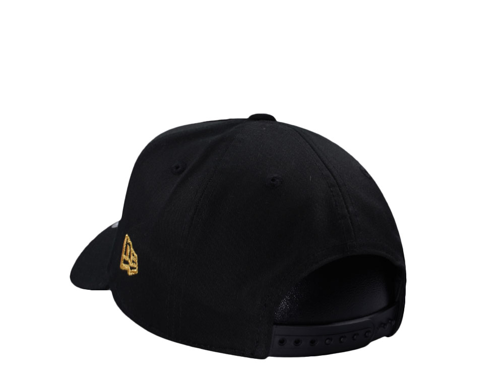 New Era Kansas City Chiefs Black Gold Edition 9Forty A Frame Snapback Hat