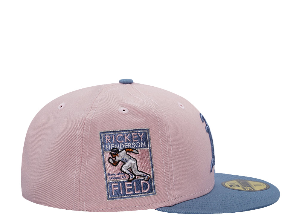 New Era Oakland Athletics Rickey Henderson Pink Rouge Two Tone Edition 59Fifty Fitted Hat