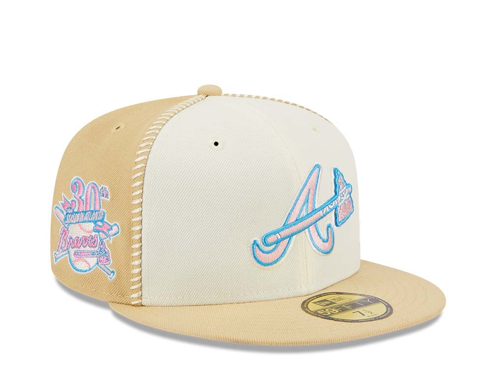 New Era Atlanta Braves Stitch 30th Anniversary Gold Edition 59Fifty Fitted Hat