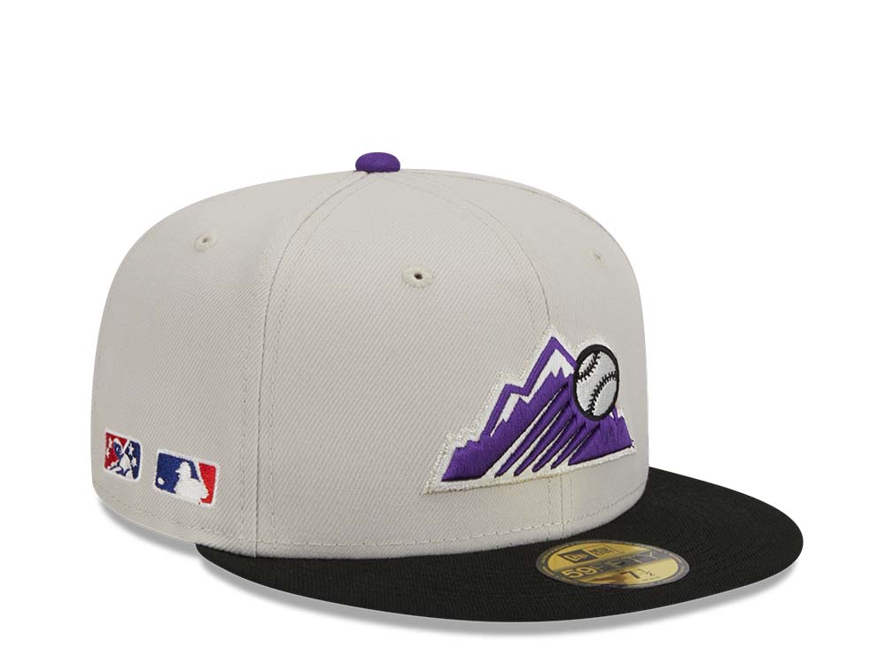 New Era Colorado Rockies Farm Team Stone Throwback Two Tone Edition 59Fifty Fitted Hat