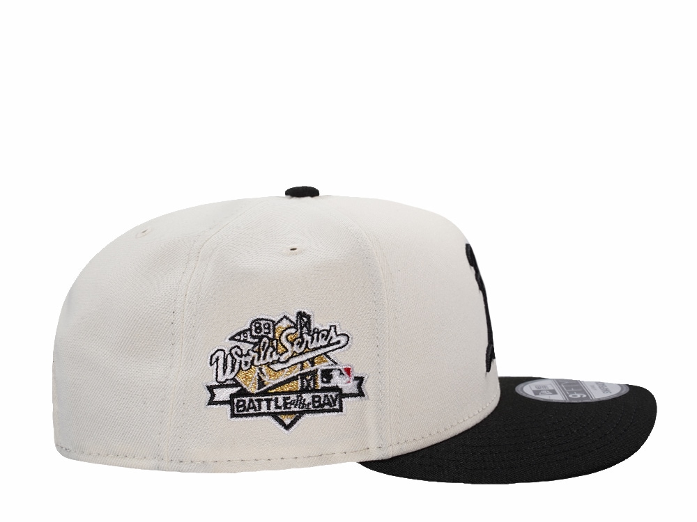 New Era Oakland Athletics World Series 1989 Chrome Two Tone Edition 9Fifty A Frame Snapback Hat