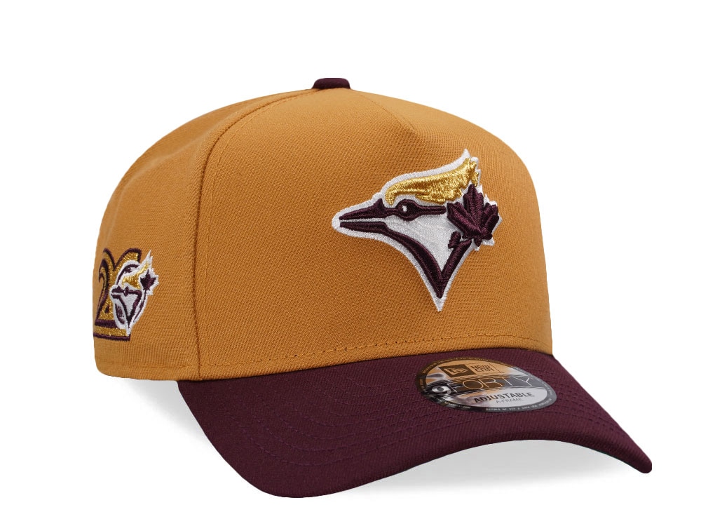 New Era Toronto Blue Jays 20th Anniversary Panama Two Tone Edition 9Forty A Frame Snapback Hat