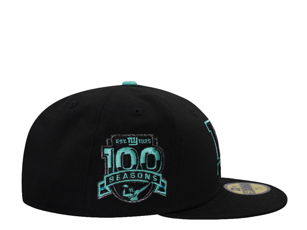 New Era New York Giants 100th Anniversary Black Prime Edition 59Fifty Fitted Hat