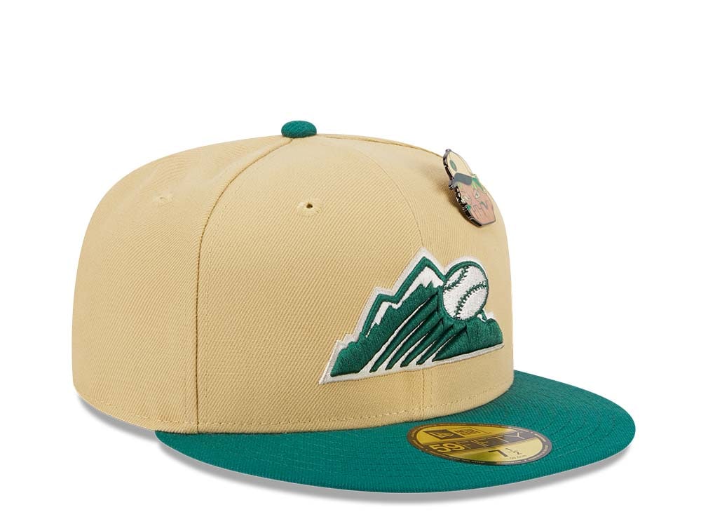 New Era Colorado Rockies The Elements Vegas Gold Two Tone Edition 59Fifty Fitted Hat