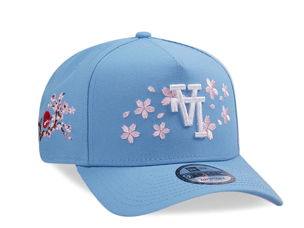 New Era Los Angeles Dodgers Sakura Sky Blue Prime Edition 9Forty A Frame Snapback Hat