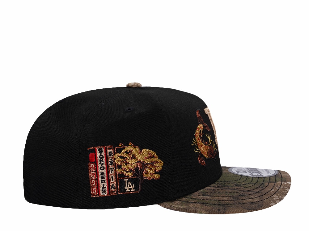 New Era Los Angeles Dodgers Tokyo Series Koi Black Two Tone Edition 9Fifty A Frame Snapback Hat