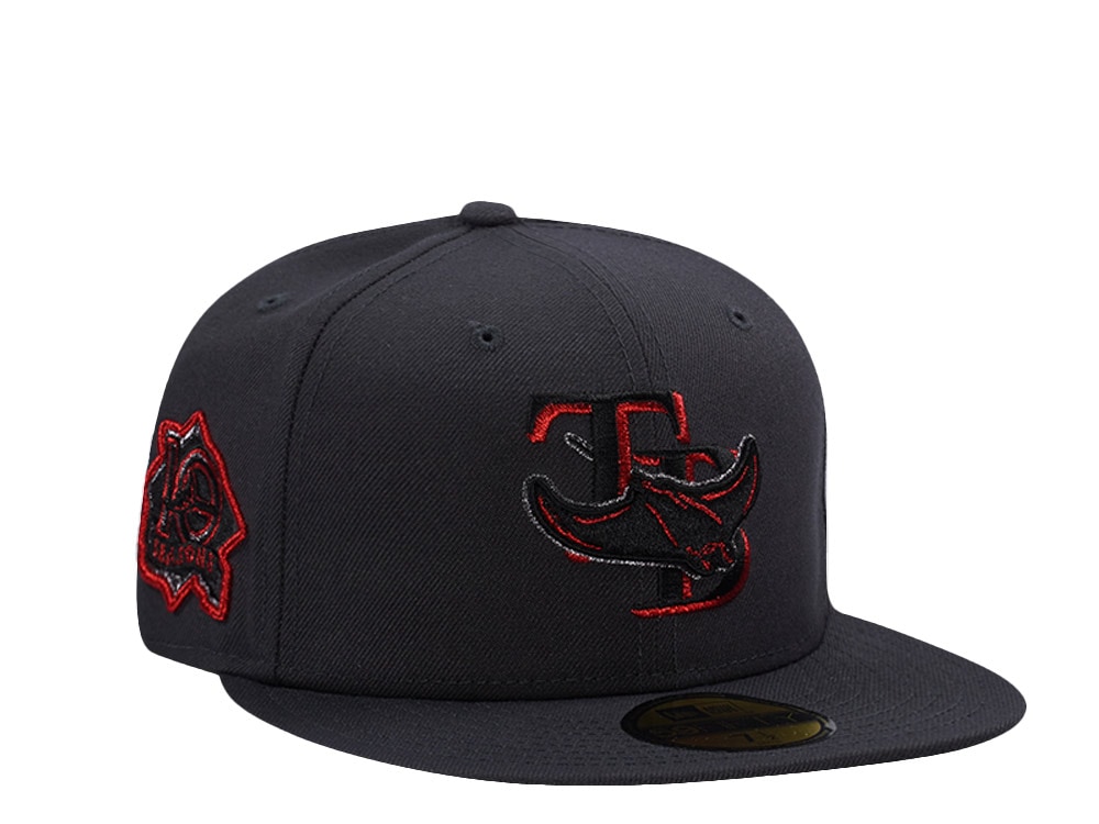 New Era Tampa Bay Rays 10th Anniversary Anthracite 59Fifty Fitted Hat
