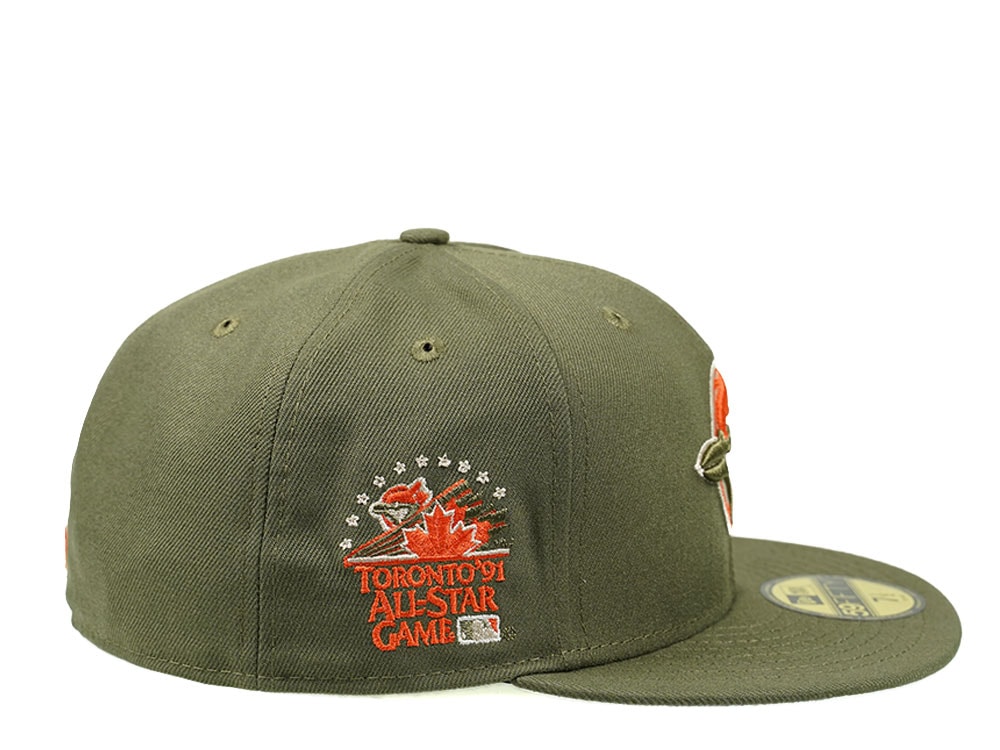 New Era Toronto Blue Jays All Star Game 1991 Olive Edition 59Fifty Fitted Hat