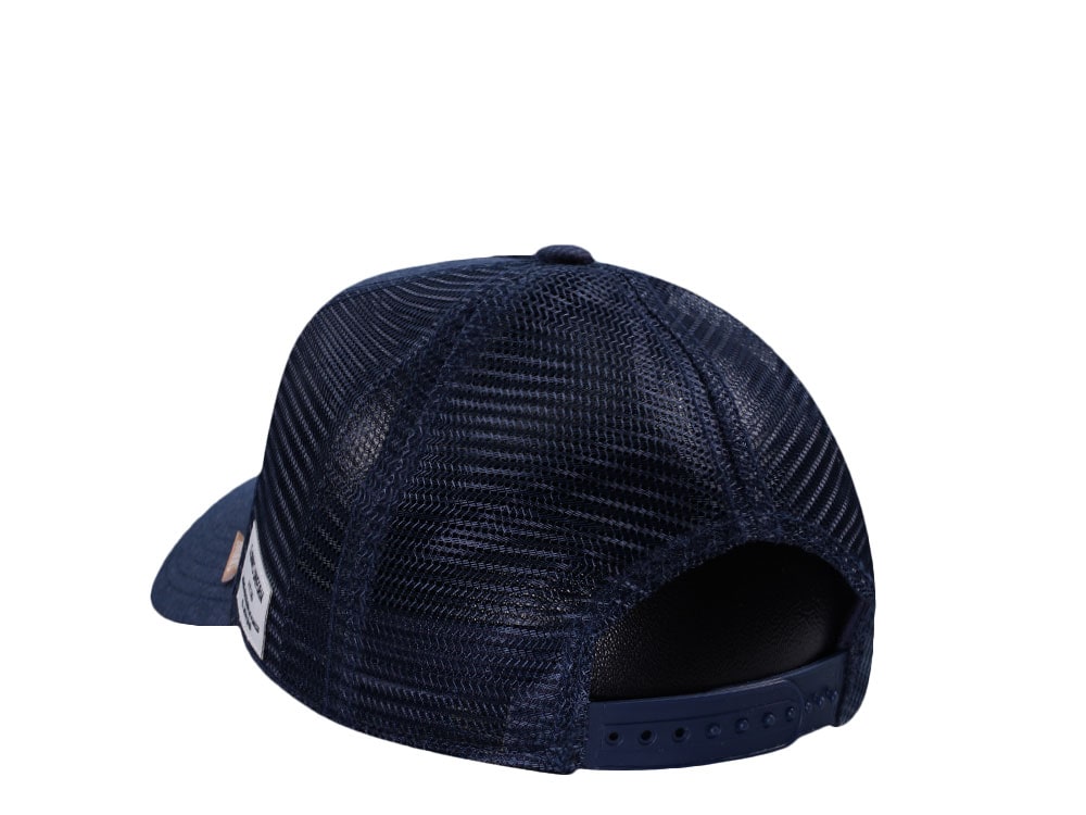 Djinns Glencheck Navy Trucker Snapback Hat