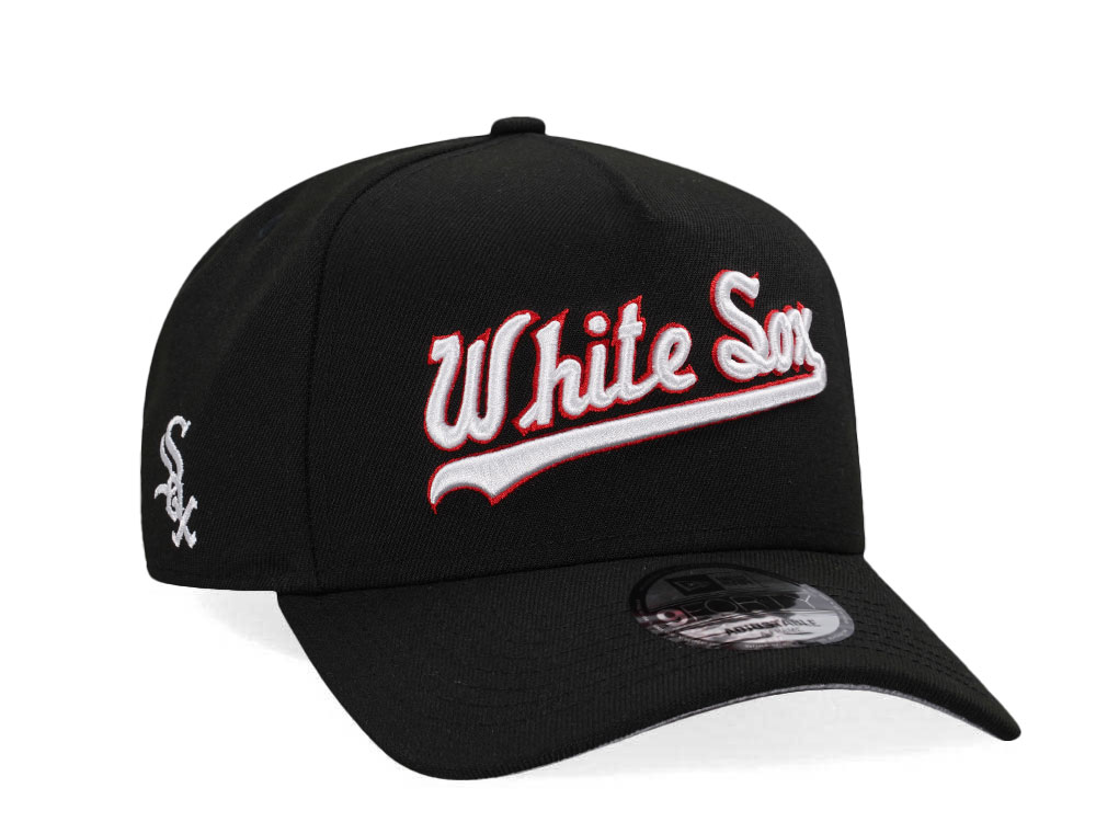 New Era Chicago White Sox Black Classic Edition 9Forty A Frame Snapback Hat
