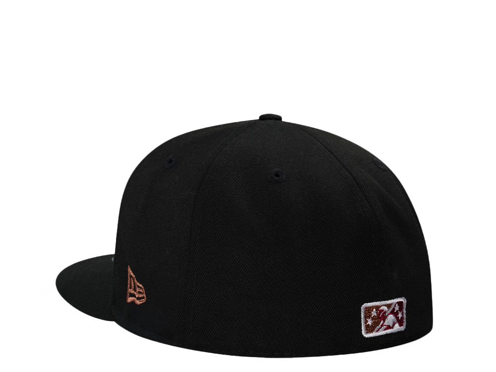 New Era Yakima Bears Black Throwback Edition 59Fifty Fitted Hat