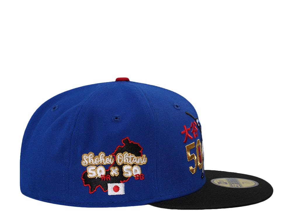 New Era Los Angeles Dodgers Ohtani 50 50 Season Metallic Two Tone Throwback Edition 59Fifty Fitted Hat