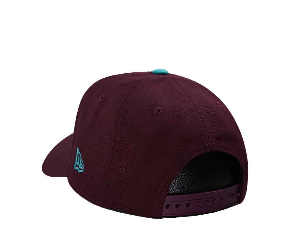 New Era Anaheim Ducks 30th Anniversary Maroon Prime Edition 9Forty A Frame Snapback Hat