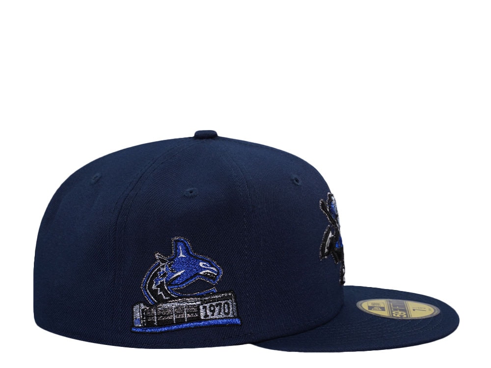 New Era Vancouver Canucks Stadium Patch Navy Prime Edition 59Fifty Fitted Hat