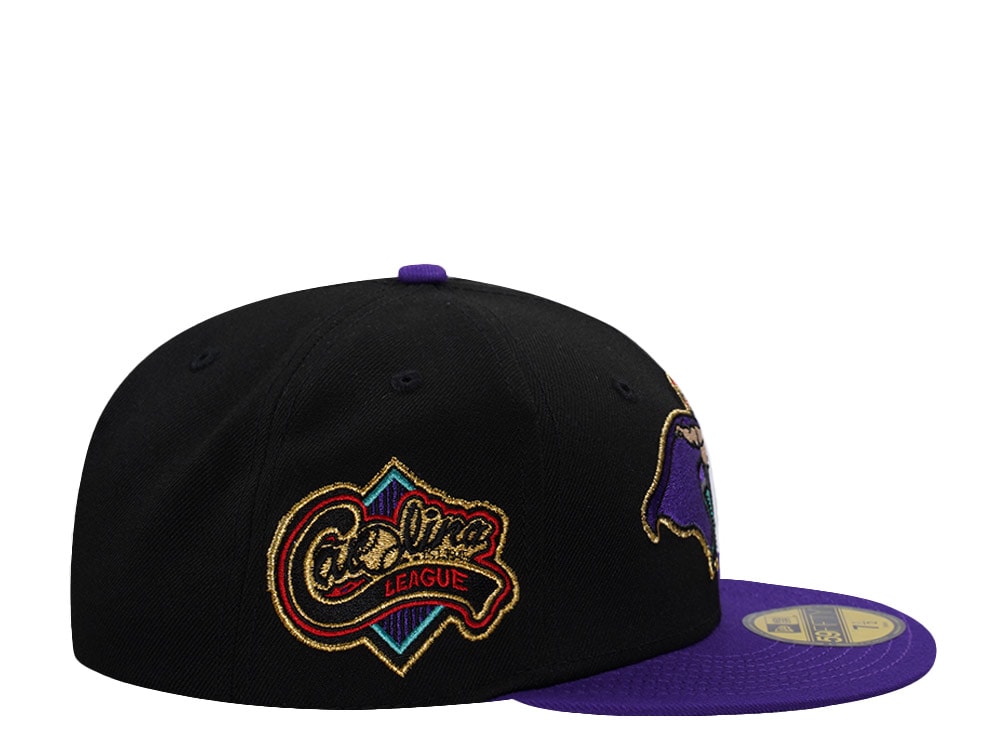 New Era Lynchburg Hill Cats Carolina League Black Prime Edition 59Fifty Fitted Hat