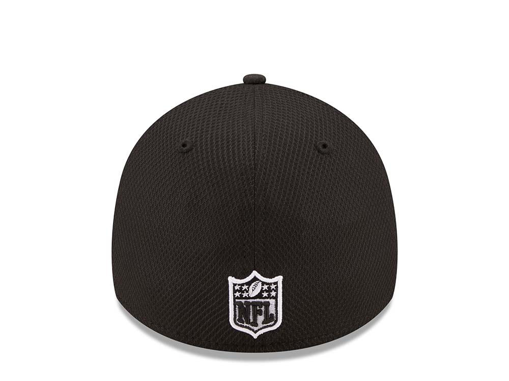 New Era Green Bay Packers Black 39Thirty Stretch Hat