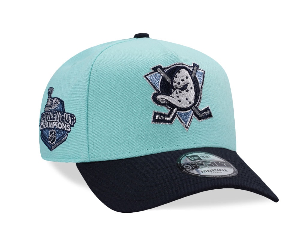 New Era Anaheim Ducks Stanley Cup Champions 2007 Teal Two Tone Edition 9Forty A Frame Snapback Hat