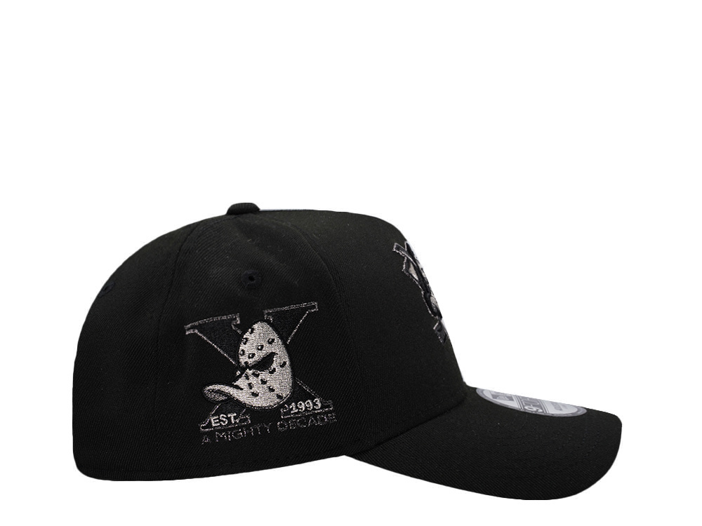 New Era Anaheim Ducks 10th Anniversary Black Prime Edition 9Forty A Frame Snapback Hat