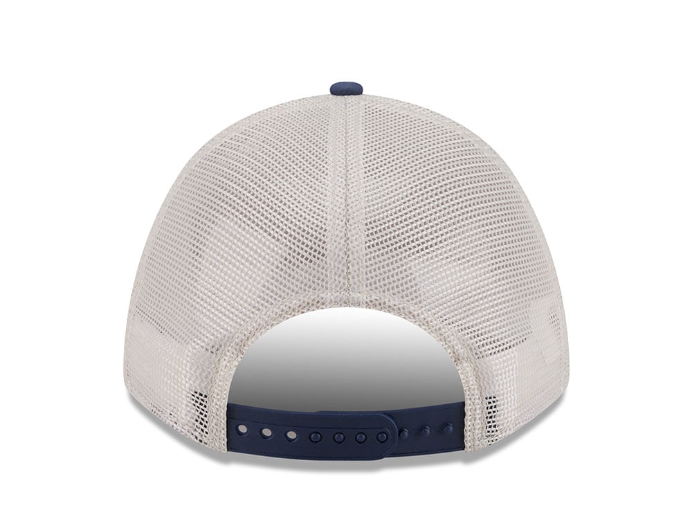 New Era New York Yankees Frayed Patch Stone Two Tone Edition 9Forty M Crown A Frame Trucker Snapback Hat