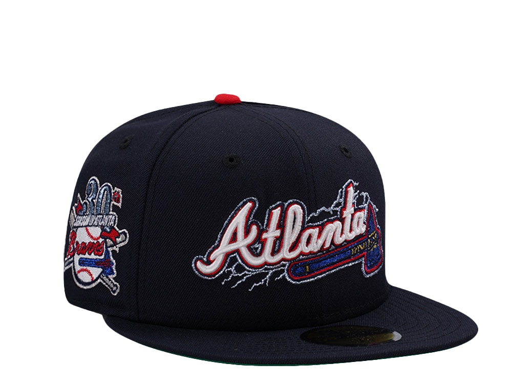 New Era Atlanta Braves 30th Anniversary Navy Prime Edition 59Fifty Fitted Hat