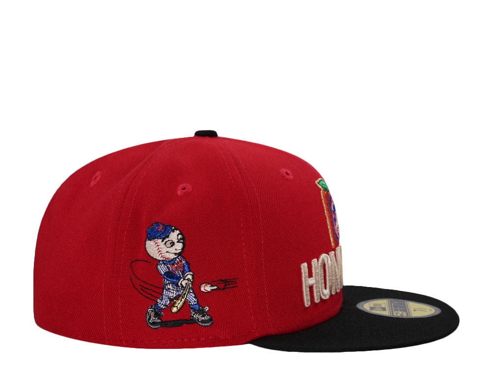 New Era New York Mets Home Run Scarlet Two Tone Edition 59Fifty Fitted Hat