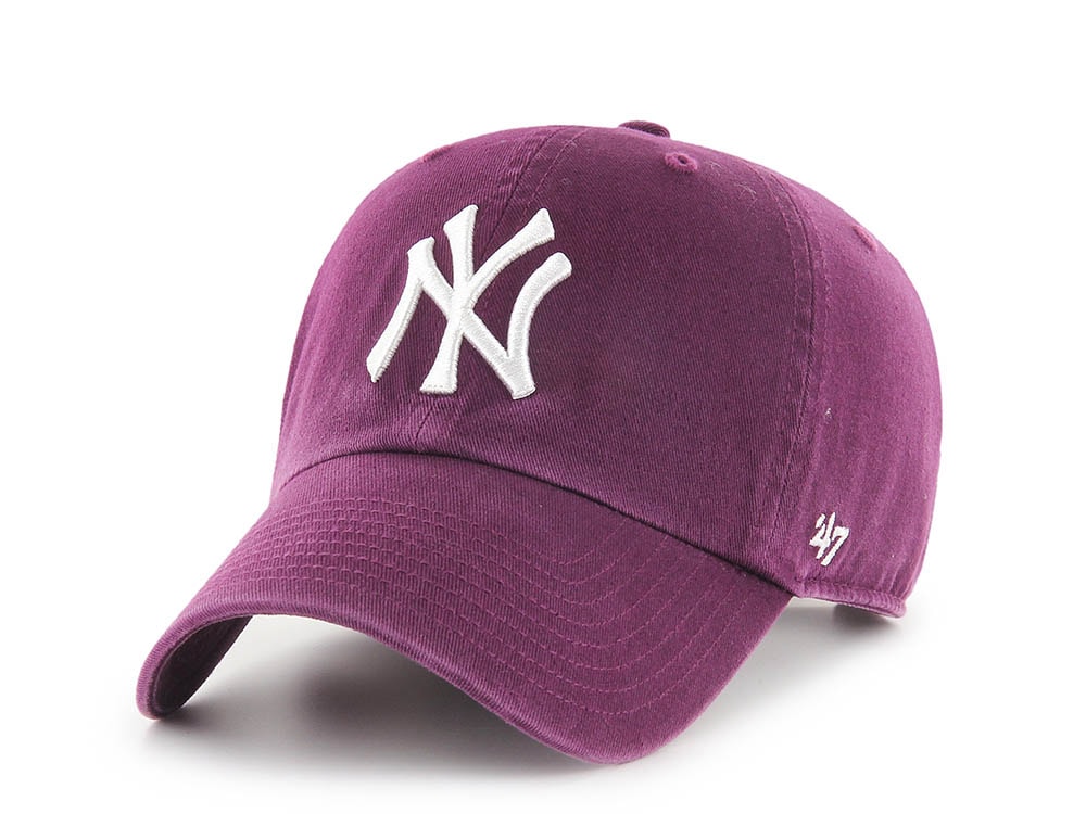 47 Brand New York Yankees Plum Edition Clean Up Strapback Hat
