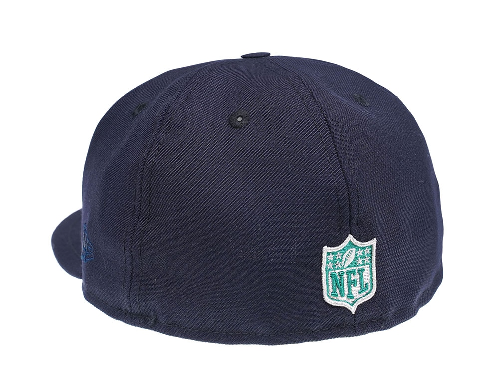 New Era Seattle Seahawks Navy and Green 59Fifty Fitted Hat