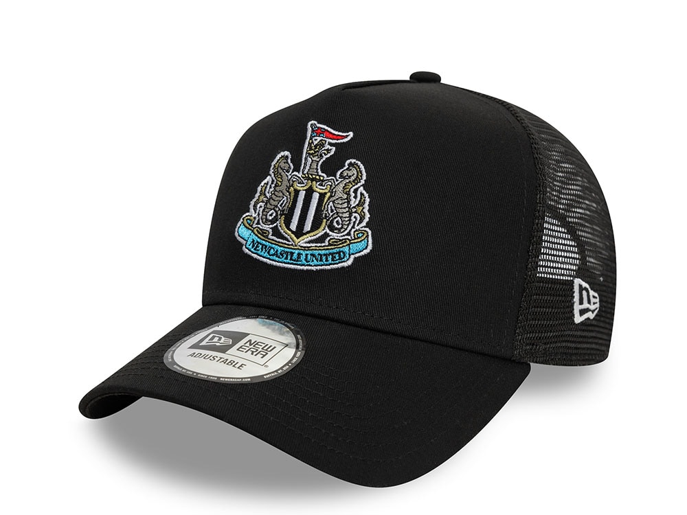New Era Newcastle United Fc Core Black Prime Edition 9Forty A Frame Trucker Snapback Hat
